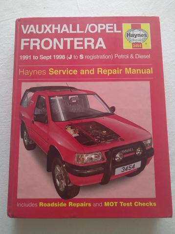 0045 - Haynes FRONTERA Service and Repair Manual beschikbaar voor biedingen