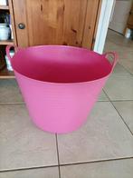 Roze plastic teil leuk voor bad / zwembadje /opberg mand, Ophalen