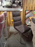 4/8 Nieuwe stoelen, stof, rotan en Rvs frame NU € 75,= p.st, Nieuw, Riet of Rotan, Vier, Ophalen