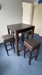 Bartafel met vier barkrukken, Ophalen, Gebruikt