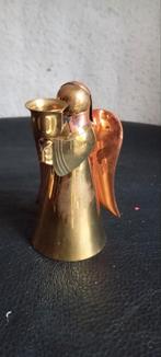 vintage messing Kerstengel kandelaar, Ophalen of Verzenden