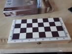 Houten schaak dam backgammon spel inklapbare, Hobby en Vrije tijd, Gezelschapsspellen | Bordspellen, Ophalen of Verzenden, Zo goed als nieuw