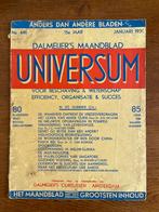 "Dalmeijer's Maandblad Universum" Januari 1939, Ophalen of Verzenden