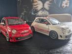 2x Fiat 500 Abarth Bburago, Hobby en Vrije tijd, Modelauto's | 1:24, Ophalen of Verzenden, Zo goed als nieuw, Bburago