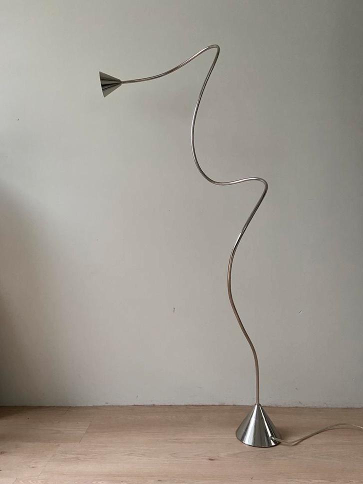 Vintage Papiro Lamp - Sergio Calatroni voor Pallucco, Huis en Inrichting, Lampen | Vloerlampen, Gebruikt, 150 tot 200 cm, Metaal