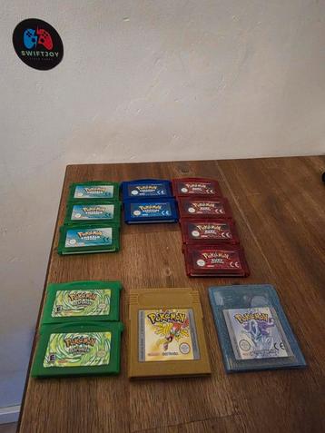 Pokémon Cartridges - Diverse Generaties! beschikbaar voor biedingen