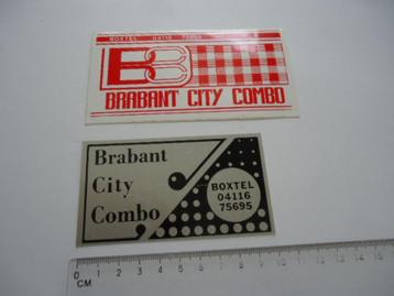 sticker oud Brabant city combo band orkest muziek feest 2x beschikbaar voor biedingen