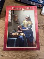 Johannes Vermeer puzzel Melkmeisje 1000 stukjes, Ophalen of Verzenden, Zo goed als nieuw
