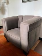 Wittmann fauteuil Palais Stoclet in nubuck graphit, Huis en Inrichting, Fauteuils, Ophalen, Gebruikt, Robuuste fauteuil, 75 tot 100 cm