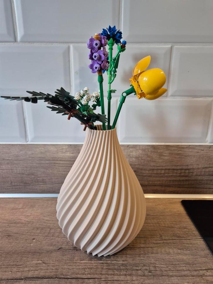 3D Geprinte Vaas - Spiraal Design, Huis en Inrichting, Woonaccessoires | Vazen, Nieuw, Overige kleuren, Minder dan 50 cm, Kunststof