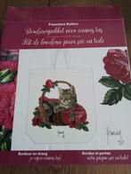 Borduurpakket voor canvas tas, franciens katten, Ophalen of Verzenden, Zo goed als nieuw, Handborduren, Borduurpakket
