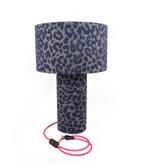 Lampenkap met voet, Huis en Inrichting, Lampen | Tafellampen, 50 tot 75 cm, Verzenden, Stof, Nieuw