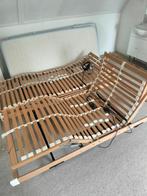 Electrisch verstelbaar tweepersoons bed, Ophalen, Wit, Tweepersoons, 180 cm