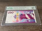 UNC biljet 250 gulden Vuurtoren, 1985 | PMG 67 EPQ, Postzegels en Munten, Bankbiljetten | Nederland, Ophalen of Verzenden, 250 gulden