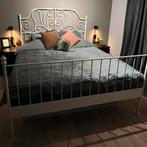 Leirvik - tweepersoonsbed IKEA, Huis en Inrichting, Slaapkamer | Bedden, Ophalen, Overige materialen, Wit, Tweepersoons