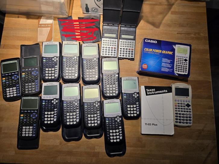 16x Rekenmachine voornamelijk Grafische Texas instruments, Diversen, Rekenmachines, Gebruikt, Grafische rekenmachine, Ophalen of Verzenden