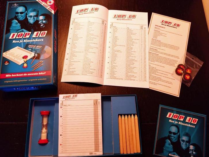 Top40 spel in nieuwstaat, Hobby en Vrije tijd, Gezelschapsspellen | Bordspellen, Zo goed als nieuw, Een of twee spelers, Drie of vier spelers