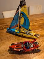 Lego Technic 42074 & 42089 - Zeilboot & Speedboot, Hobby en Vrije tijd, Modelbouw | Boten en Schepen, Ophalen of Verzenden, Gebruikt
