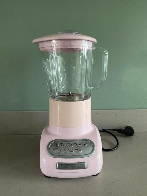 KichenAid Artisan blender roze, Witgoed en Apparatuur, Keukenmixers, Gebruikt, 1 tot 2 liter, 3 snelheden of meer, Vaatwasserbestendig