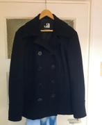 Mooie heren peacoat Maat M, Kleding | Heren, Jassen | Winter, Ophalen, Zo goed als nieuw, Maat 48/50 (M), Zwart