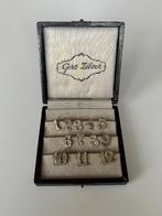 Tafelnummers Verzilverd Gero 1 t/m 12, Antiek en Kunst, Antiek | Goud en Zilver, Verzenden, Zilver
