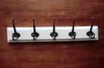kapstok / kapstokje - wit - met 5 metalen ophanghaken - Ikea, Wandkapstok, Gebruikt, Ophalen of Verzenden, Minder dan 100 cm