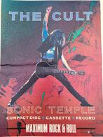 Paginagrote A3 advertentie THE CULT Sonic Temple release, Ophalen of Verzenden