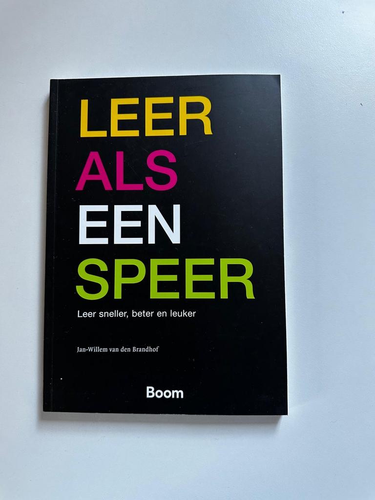 Leer als een speer - Jan-Willem van den Brandhof, Boeken, Ophalen, Zo goed als nieuw, Niet van toepassing