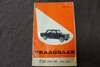 Fiat 1300 1500 1961 - 1968 vraagbaak, Ophalen of Verzenden