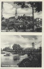 AK Mooi Doesburg schipbrug Ijssel kerk, Ophalen of Verzenden, 1920 tot 1940, Gelopen, Gelderland