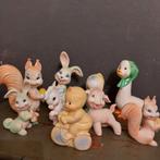 gezellige vintage rubberen piepbeesten met werkende piep:  h, Antiek en Kunst, Antiek | Speelgoed, Ophalen of Verzenden