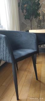 Eetkamerstoelen velvet zwart €35,-  vaste prijs!, Huis en Inrichting, Stoelen, Ophalen of Verzenden, Zo goed als nieuw, Zwart