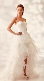 Hippe nieuwe (!) kort/lang trouwjurk €699 34 36 38 40 42 44, Ophalen, Nieuw, Wit, Trouwjurk