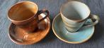 3 pottenbakkers keramiek kopjes, Huis en Inrichting, Keuken | Servies, Keramiek, Ophalen of Verzenden, Zo goed als nieuw, Overige stijlen