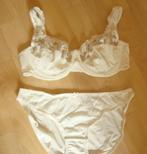 NIEUWE beugel bh maat 85C + slipje maat L ecru sexy setje, Kleding | Dames, Ondergoed en Lingerie, Verzenden