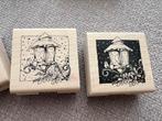 19 houten stempels en een stamp liniaal, Ophalen of Verzenden, Zo goed als nieuw, Overige thema's, Overige typen
