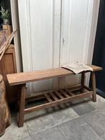 Houten bank sober,landelijk,vtwonen,bohemian, Ophalen, Zo goed als nieuw, X, X