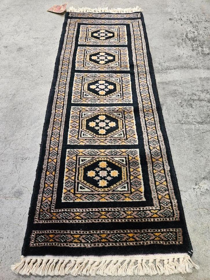 Handgeknoopt Perzisch wol Bouchara tapijt loper 32x87cm, Huis en Inrichting, Stoffering | Tapijten en Kleden, Zo goed als nieuw