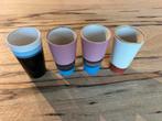 HK-Living Latte Mokken - Set van 4, Huis en Inrichting, Ophalen, Overige kleuren, Aardewerk of Porselein, Zo goed als nieuw