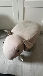 Olifant zit poef grijs, Ophalen, Minder dan 50 cm, Rond, Zo goed als nieuw