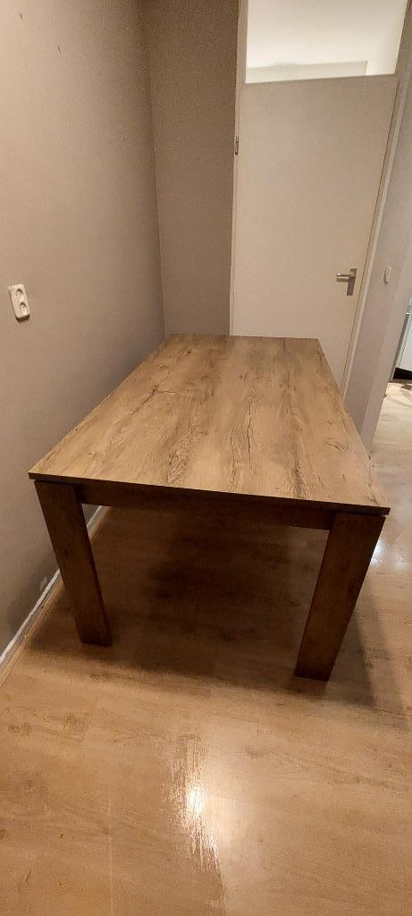 Vedde Eettafel 90x160 wild donker eiken van Jysk, Huis en Inrichting, Tafels | Eettafels, Nieuw, 50 tot 100 cm, 150 tot 200 cm