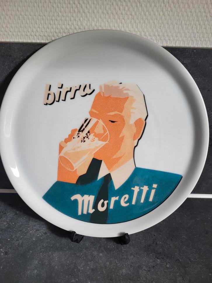 6 Super mooie grote unieke Borden van Birra Moretti Nieuw, Diversen, Rommelmarktspullen, Nieuw, Ophalen of Verzenden