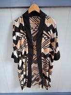 Zwart/Beige "Studio Clothing" dames kimono. Mt.XXL., Kleding | Dames, Grote Maten, Overige typen, Zwart, Ophalen of Verzenden