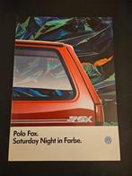 Brochure Volkswagen Polo Fox 1985, Ophalen of Verzenden, Zo goed als nieuw, Volkswagen