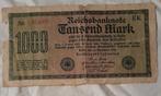 Antieke bankbiljet 1000 Mark Reichsbanknote 1923, Ophalen of Verzenden, Duitsland, Los biljet