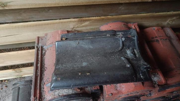 Jeka zwarte dakpannen, Doe-het-zelf en Verbouw, Dakpannen en Dakbedekking, Gebruikt, Ophalen of Verzenden