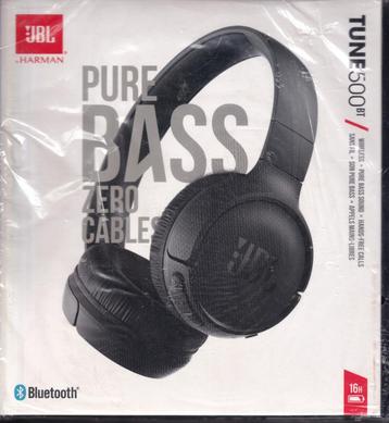 Koptelefoon JBL Harman Tune 500bt blue tooth geseald beschikbaar voor biedingen