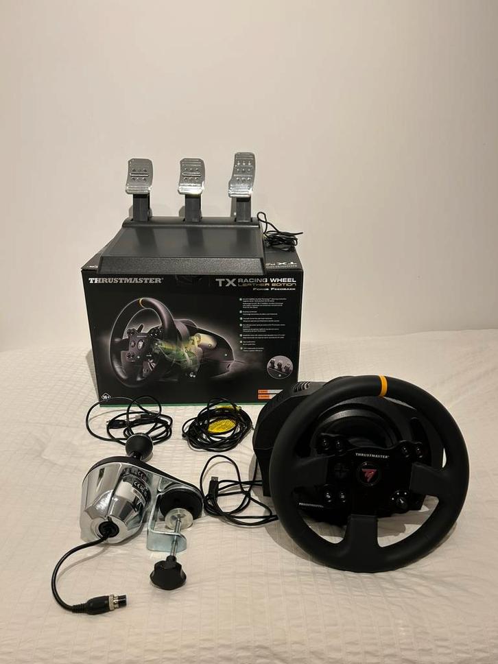 Thrustmaster TX racing wheel+TH8A Shifter complete set, Computers en Software, Joysticks, Zo goed als nieuw, Ophalen