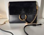Authentieke CHLOE Faye schoudertas zwart leer/suede met goud, Ophalen of Verzenden, Zo goed als nieuw, Zwart, Schoudertasje