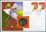 Nederland 1999 Ecubrief 100 jr KNLTB  tennis incl. Munt, Ophalen of Verzenden, Envelop